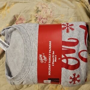 Holiday Style Christmas Men's 2 Piece Pajama Set Size L
